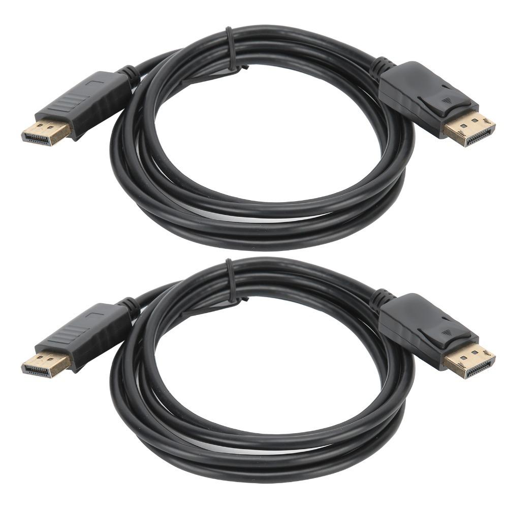 2PCS 4K@60Hz DP to DP Cable 6ft/1.8M Male to Male Adapter Cable  Gaming Monitor