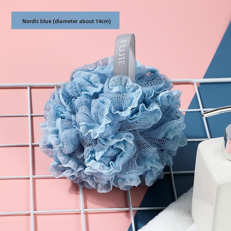 Badeblume Nicht-streuende Blumen-Badebadekugel, Superweiches Bad, Spitze Badebadekugel, Große Größe, Weicher Schaum, Angenehmes Rückenschrubben