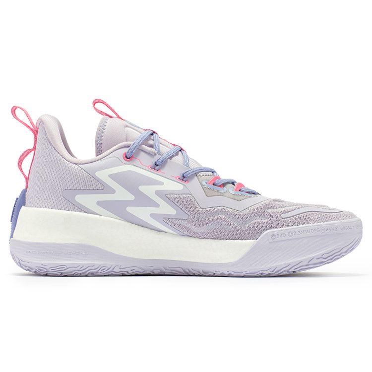 361 Big3 3.0 Pro Dinwiddie PE Abrasion Resistant Slip Resistant High top Basketball Shoes Men's Hyacinth Purple 672311102F-1