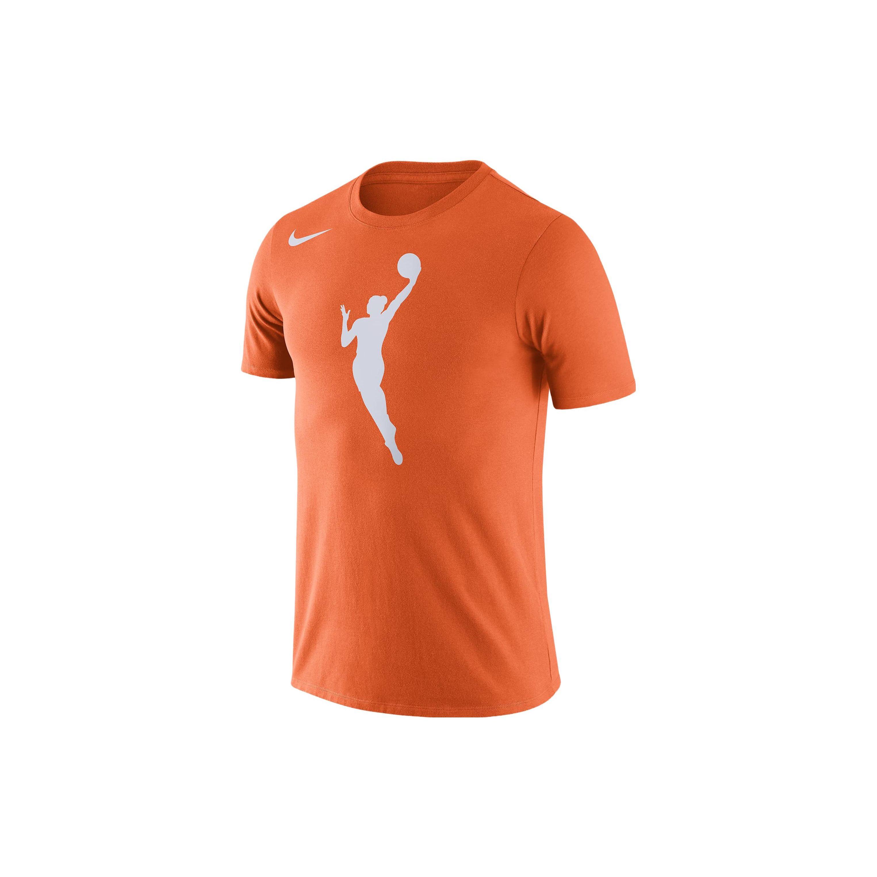 

Nike Футболка с коротким рукавом и круглым вырезом с логотипом, женские топы, ярко-оранжевый цвет DR9316-820 L