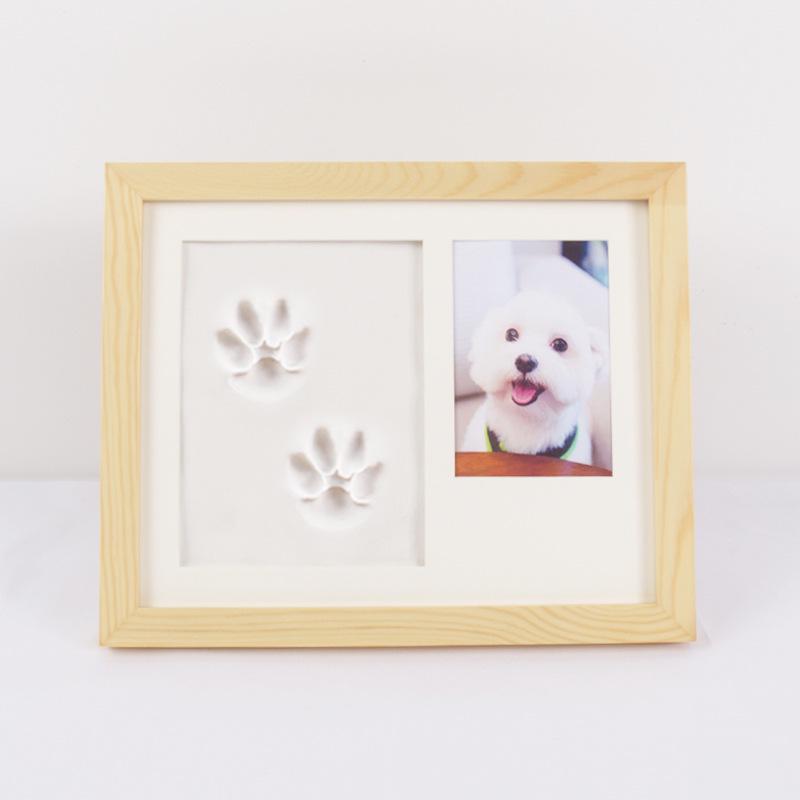 Pet Paw Print DIY Ink Pad & Frame for Dog and Cat Footprint Memorials