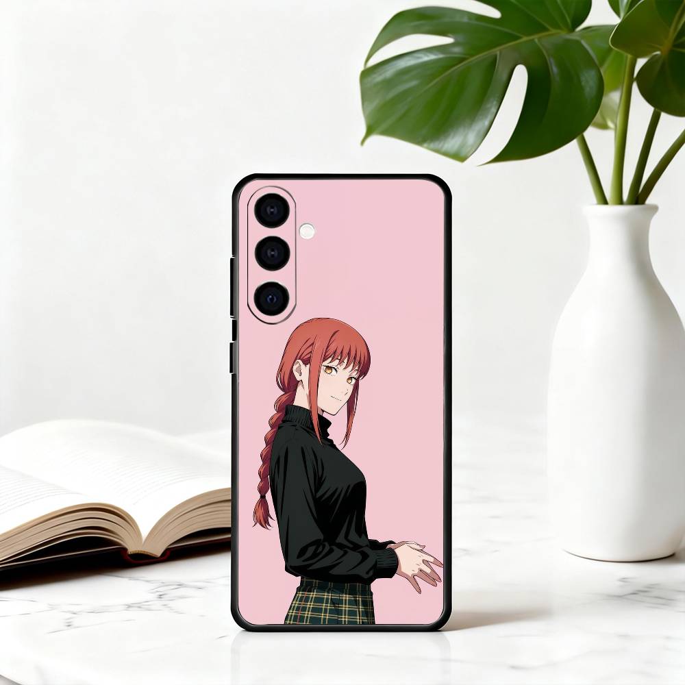 C-Chain-saw Man M-Makima-CMM Phone Case For Samsung Galaxy A73,A72,A71,A70,A53,A52,A51,Others Soft Black Cover
