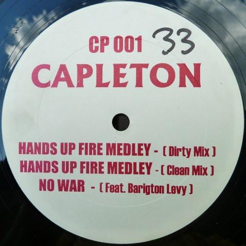 

12inch Record CAPLETON Hands Up Fire Medley No War CP001 Not On Label Jamaica Reggae Ska Dub Used