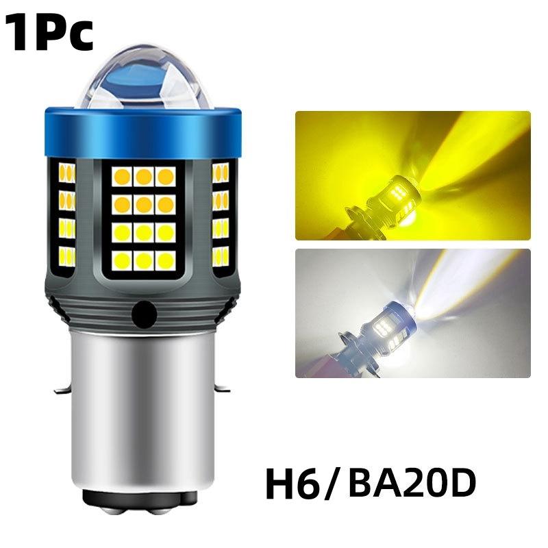 1/2Pcs 120W H4 LED Light For Motorcycle 360° Super Bright Mini Driving Light H4 H6 T19 P15D Headlight