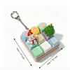 Cat Paw Keycap Fidget Keychain Christmas Snowman Fidget Button Keycap Pendant  Office