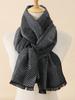 Winter Plaid Scarf Design Men Cashmere Pashmina Warm Shawl Lady Wrap Tassel Scarves Knitted Thick Blanket