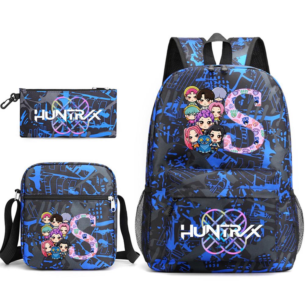 

3Pcs/set Cute 26 English Letter Printed Backpack with Shoulder Bag Pencil Case for Teenager Student Boy Girl SchoolBag Large Capacity Bookbag Kid Gift