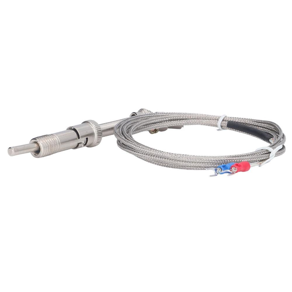 Compression Spring Temperature Sensor Shielded Wire Temp Measuring Probe Industrial Temperature