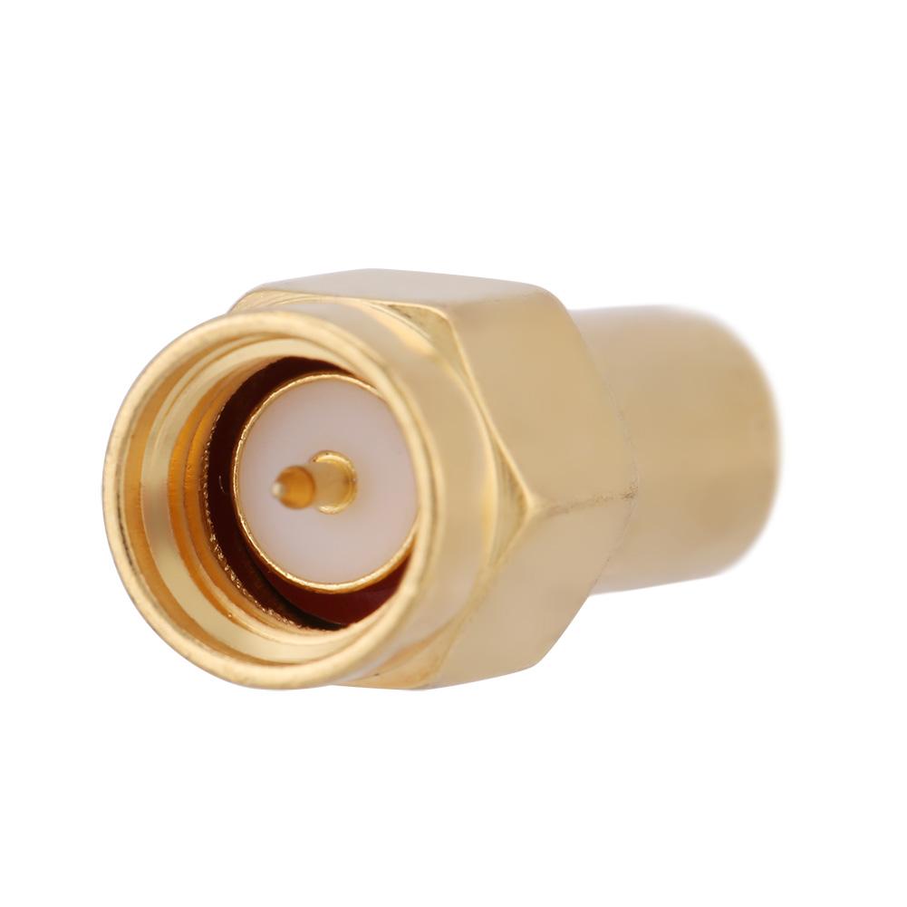 5Pcs Brass SMA Male RF Coaxial Terminator Load 50 Ohm For Antennas GPS System Base Station Application Cable Assembly Instrument