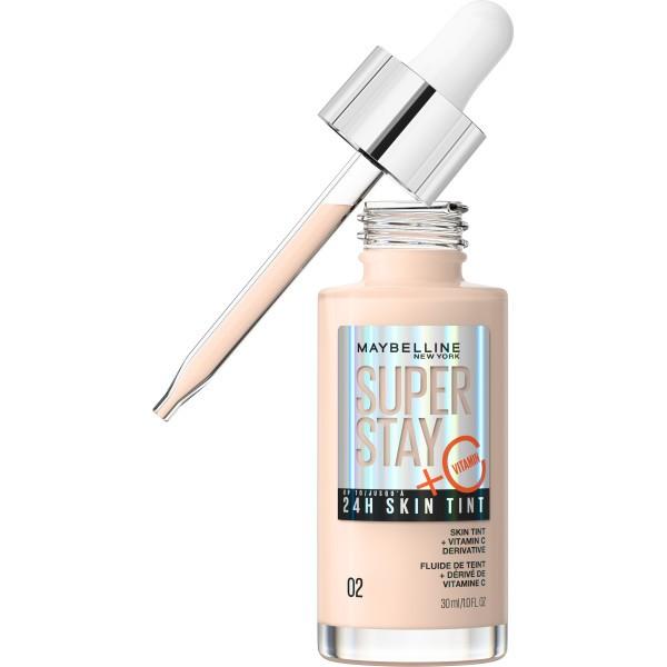 Maybelline Super Stay 24H Skin Tint Illuminating Face Foundation with Vitamin C No. 02 - 30ml