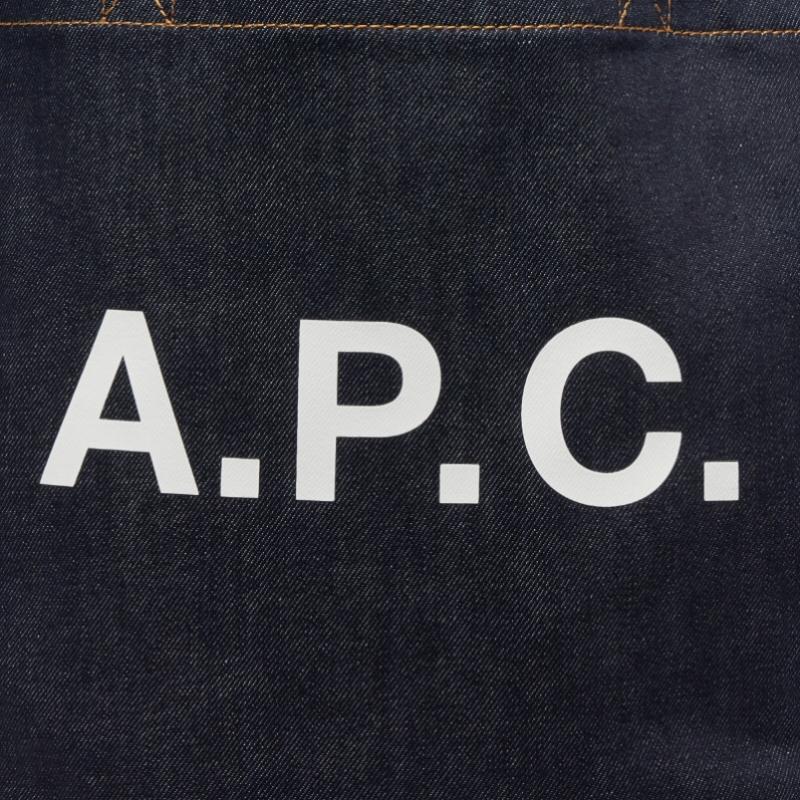 Apc Axelle Denim Tote Bag M61444 Caf Caramel