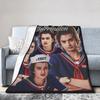 Steve Harrington Tv Series Blankets Warm Soft Funny Plush Throw Blanket For Chair Travel Office Flannel Bedspread Bed Cover