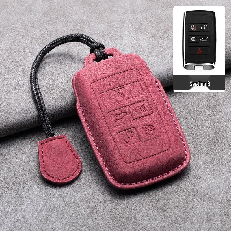 Jaguar Range Rover Sport Velar Evoque L-Buckle Key Cover for Discovery 5, Discovery 4, and Defender.
