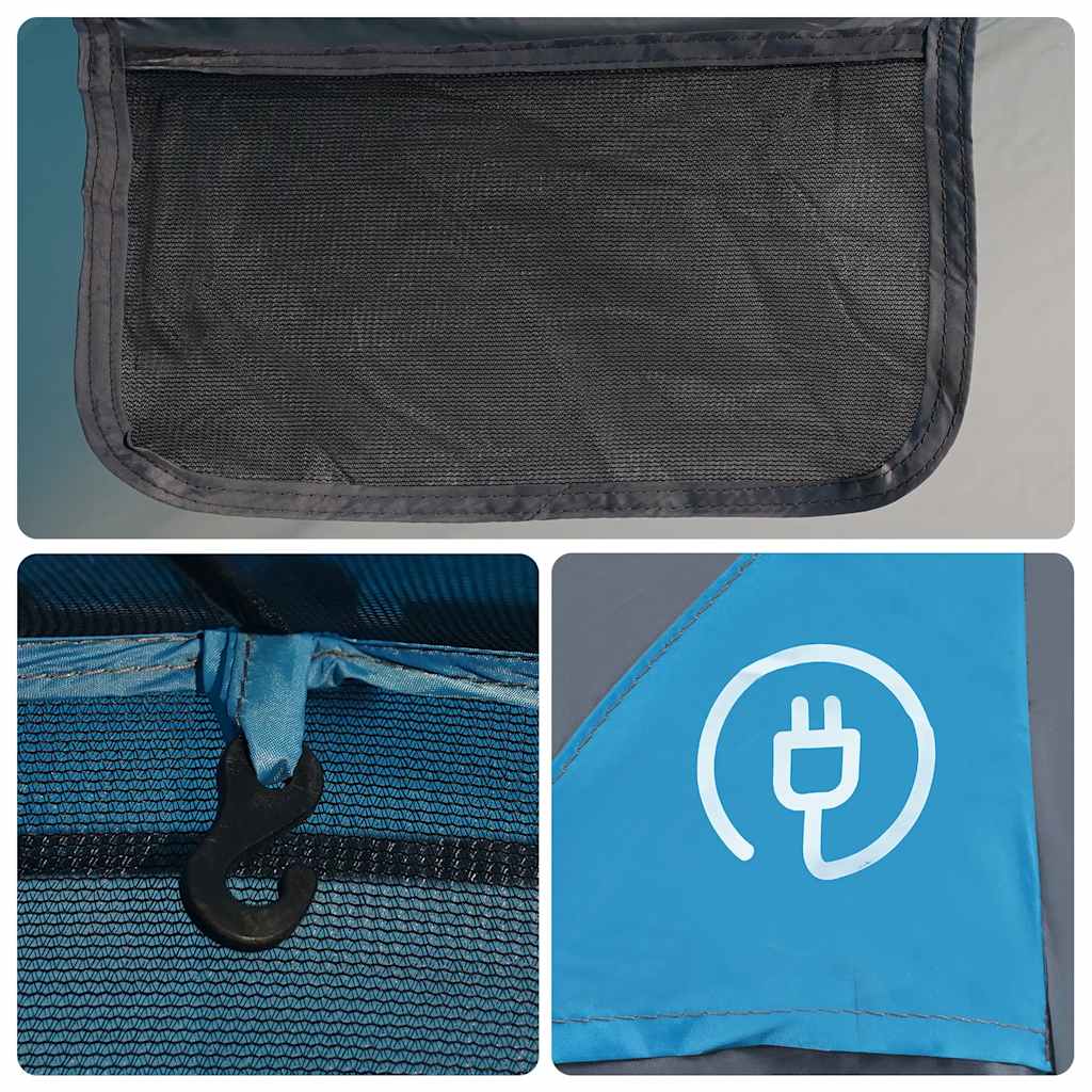 Family Tent for 6 Persons Blue Waterproof