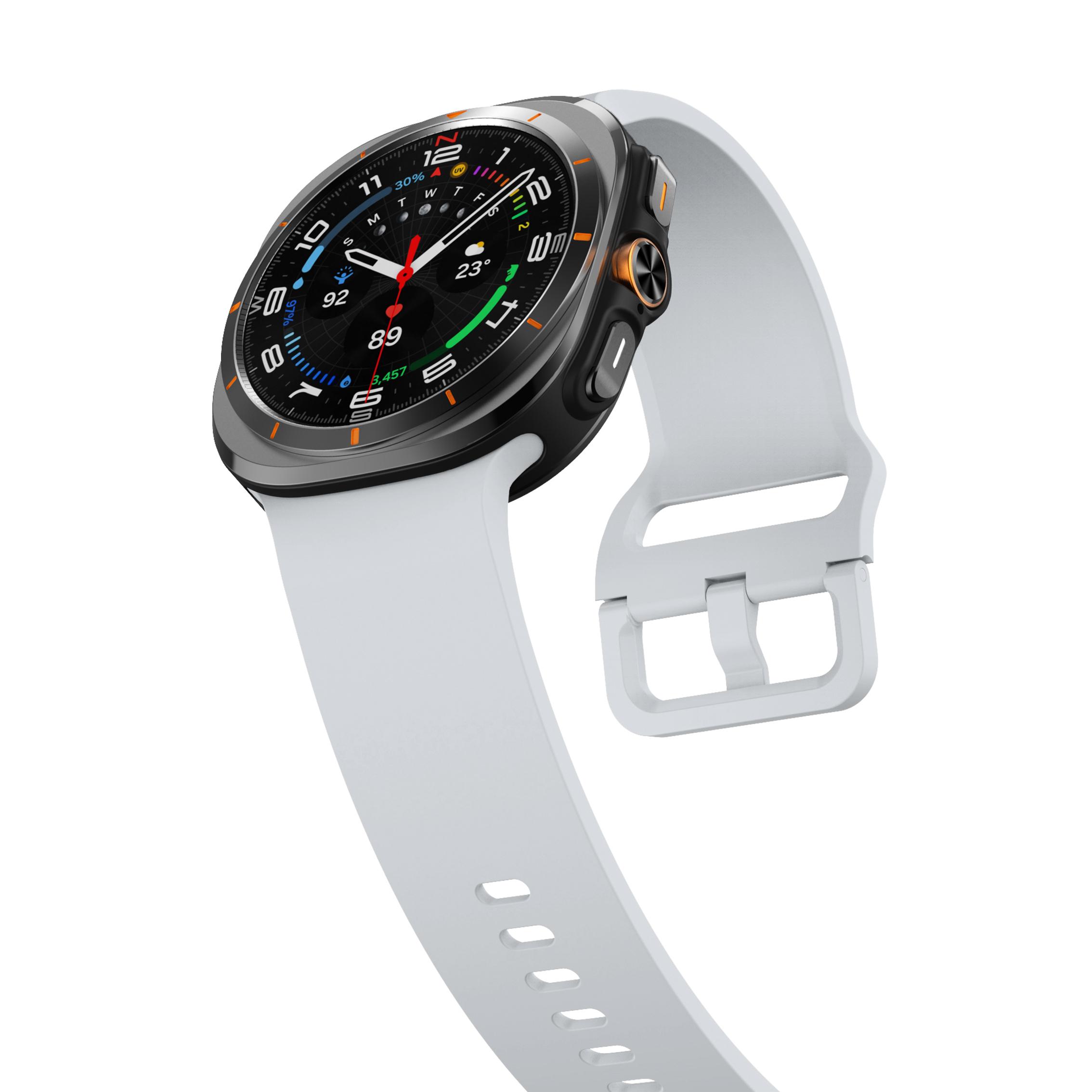 

Спортивный мягкий силиконовый ремешок для Samsung Galaxy Watch Ultra 47 мм Браслет Аксессуары для ремешка Samsung Watch Ultra Galaxy Watch Ultra серый