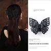 New Butterfly Big Hair Claws Fashion Barrettes Acrylic shining Double Layer Hair Accessories for Girls Claw Clip