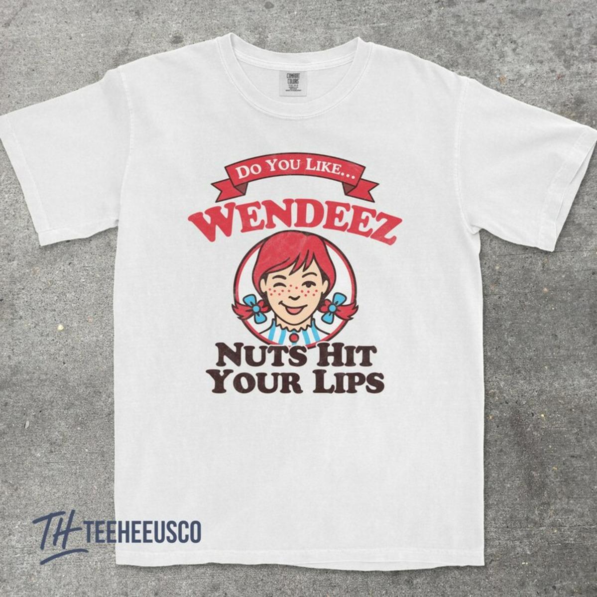 

Wendeez Nuts Hit Your Lips Comfort Colors T Shirt Retro Meme Funny Graphic Tee Embarrassing Joke Shirt Casual Unisex Gift Top 4XL
