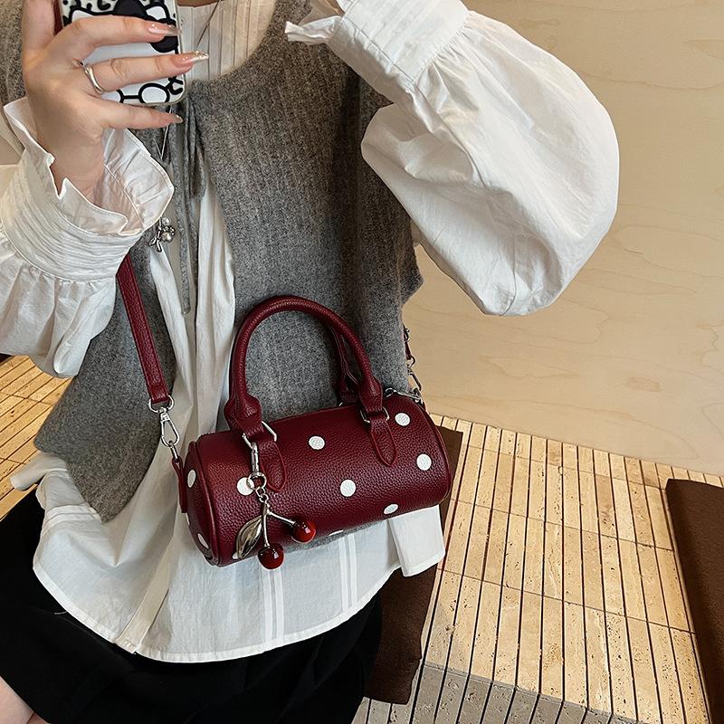 Handbag Small Shoulder Bag Women's High-end Polka Dot Niche Pillow Bag Crossbody Bag