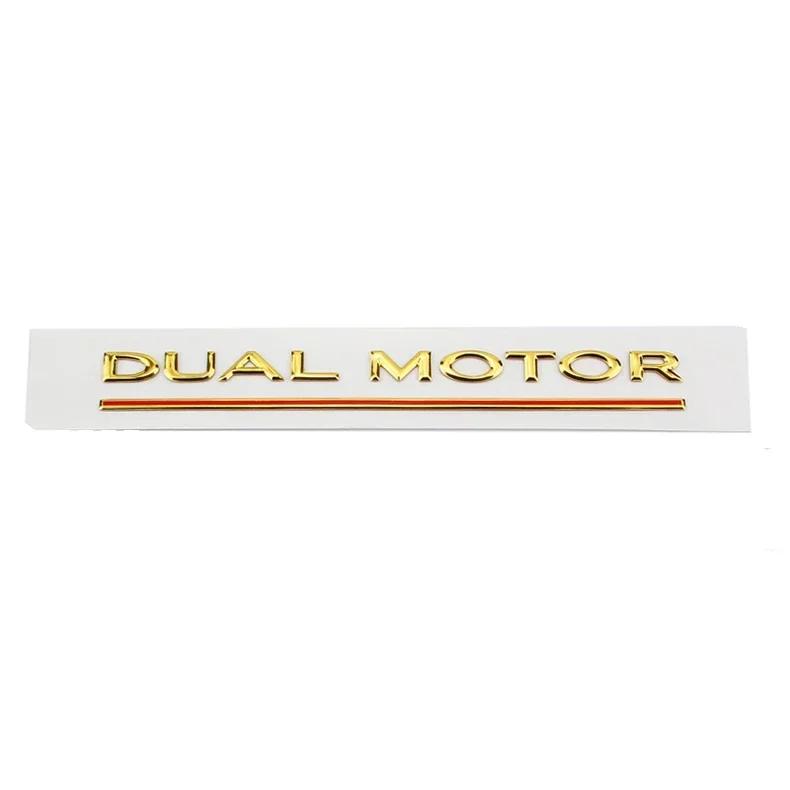 Metal ABS Car Styling Trunk Rear Tail Body Side Badge Sticker for Tesla Model 3 S X Y DUAL MOTOR Emblem Exterior Accessories