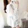 Summer Thin Lace Hollow Sun Protection Jacket Design Sensibility Zipper Loose Fit Long Sleeve Women's Clothing