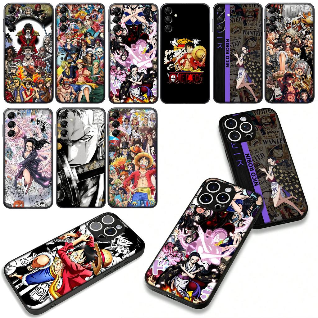 for Samsung Galaxy A36 A17 A26 A07 A35 A54 A53 A13 A33 A34 S8 S9 S20 S21 FE S10 Plus Phone Case Nico Robin Zoro One Pieces Luffy