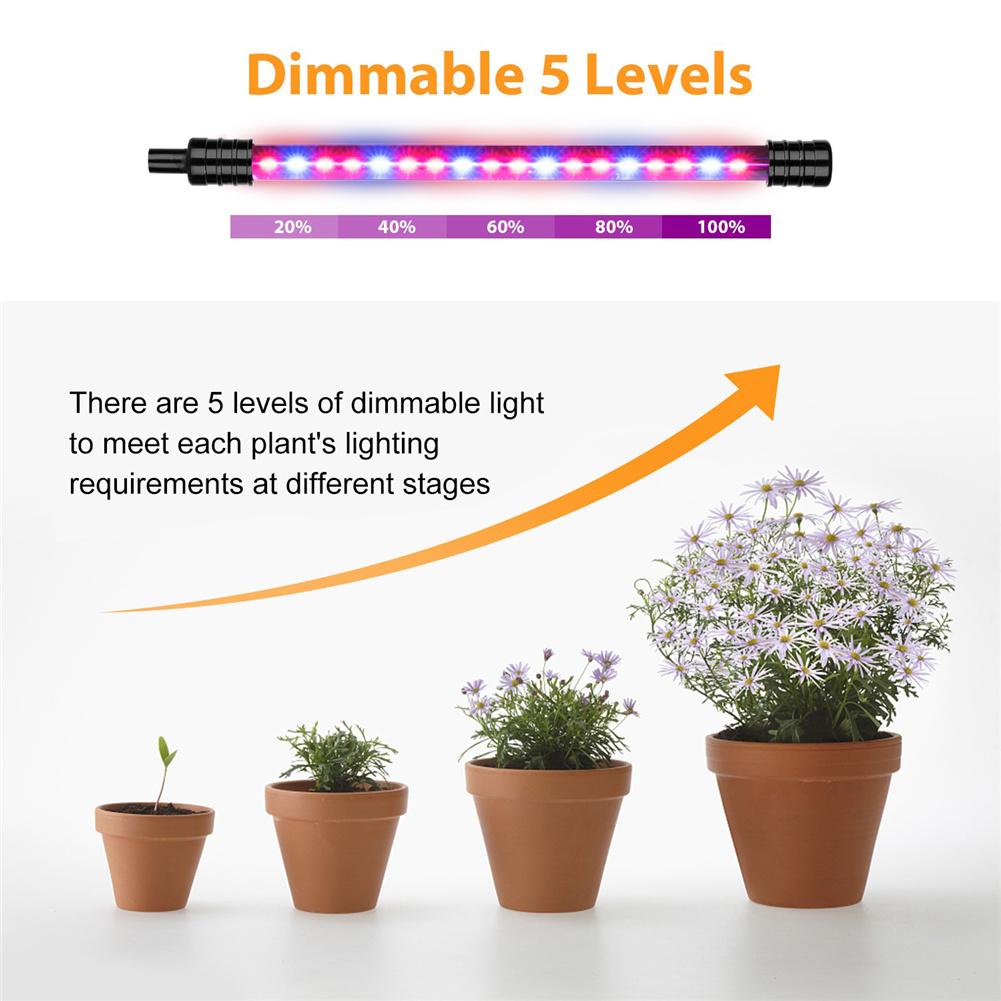 Metal Led Grow Light Usb Phyto Full Spectrum Lamp For Indoor Plants Seedlings Flower
