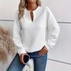 Stile da donna, Tinta unita, Scollo a V profondo, Patchwork, Maniche lunghe, Casual, Felpa con cappuccio