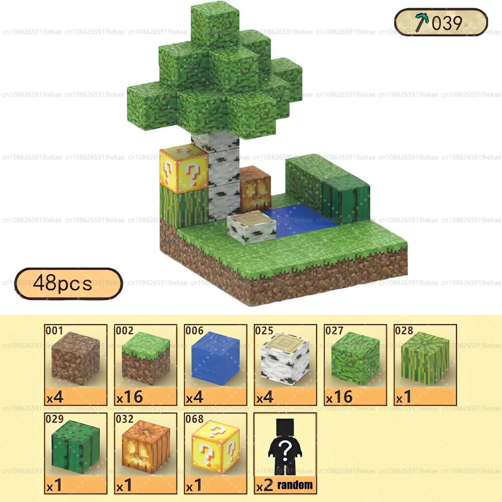 Magnetische Bausteine Spielzeug Bauen Mine Welt Magnetwürfel Set für Jungen Mädchen Kind Alter 3+ DIY Modell Kinder MINT Sensorisches Spielzeug Geschenk