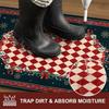 Bedroom Flannel Pattern Washable Carpet Fully Fitted Soft Winter Bedroom Non-slip Floor Mat Home Decoration
