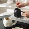 Nordic Matte Ceramic Mug Creative Hand-Squeezed Irregular Ceramic Cup Household Coffee Cup Breakfast Cup Milk Cup