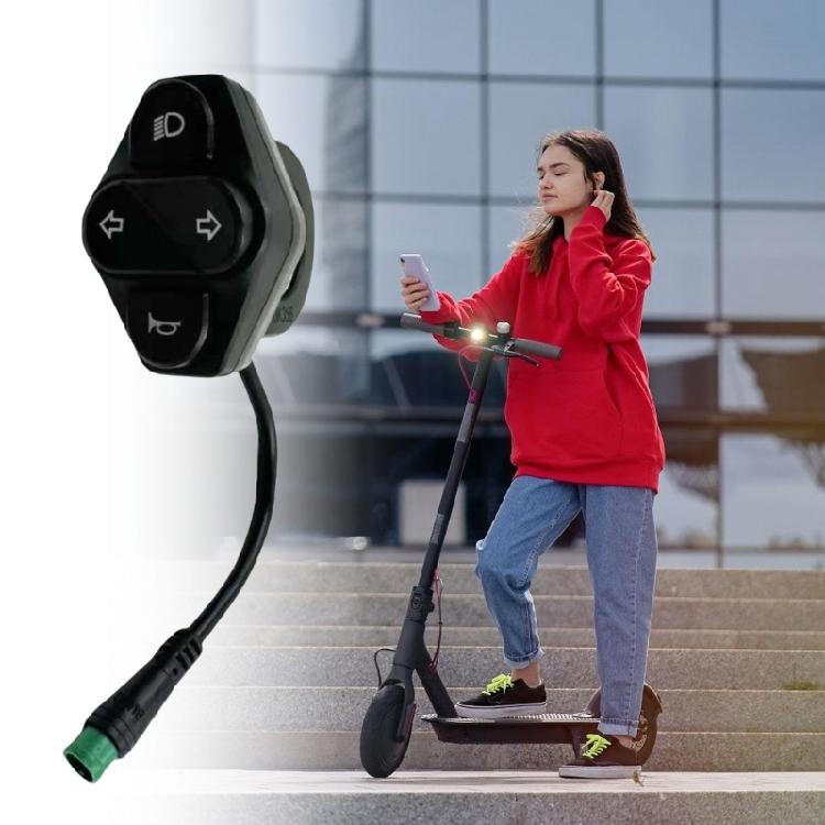 Waterproofs Headlight Button Switches Electric Scooter 5 Pin Turn Signal Switches Replacement Headlight Switches