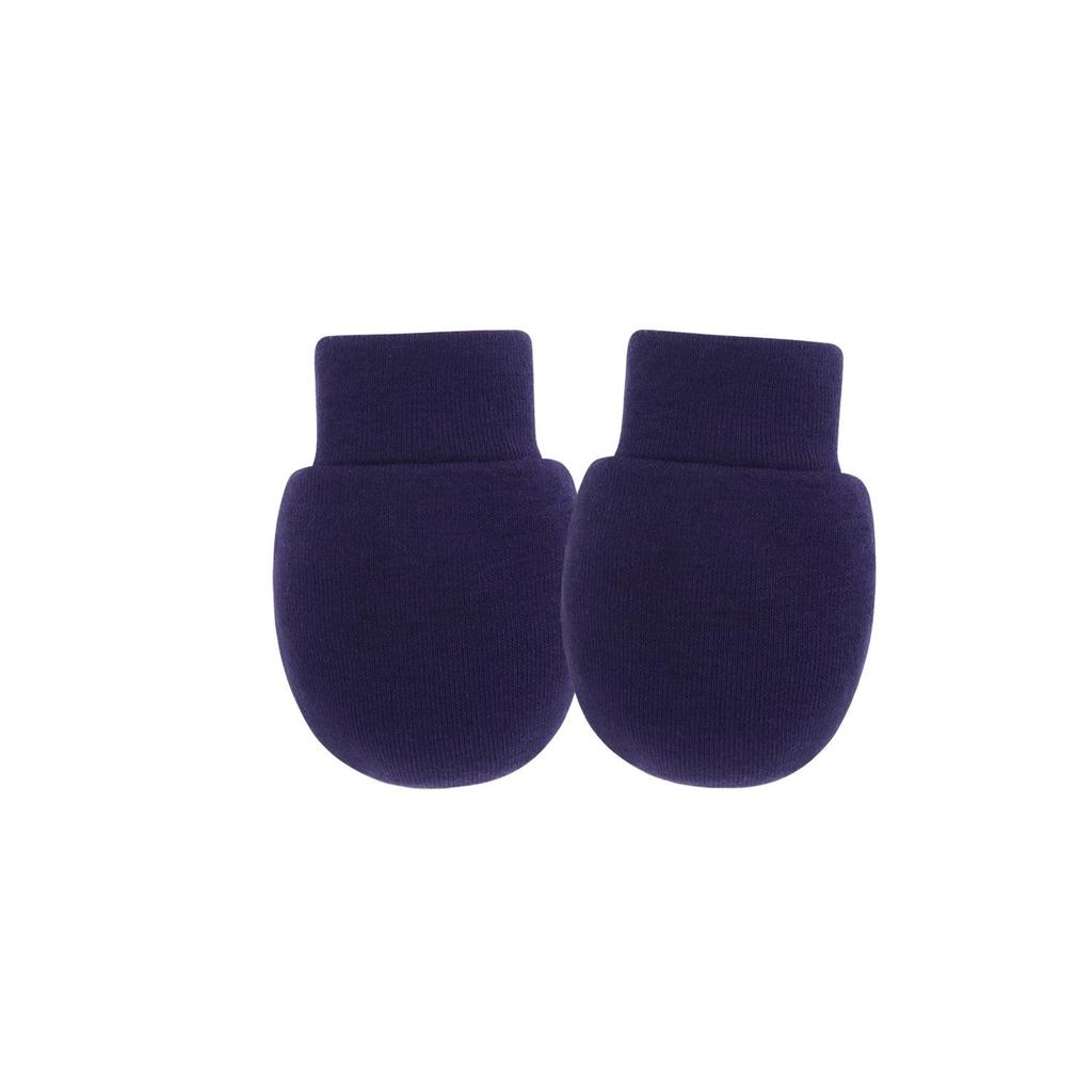 Newborn Baby Solid Color Anti-Scratch Gloves Set for All Seasons (0-3 Months) - Europe & US