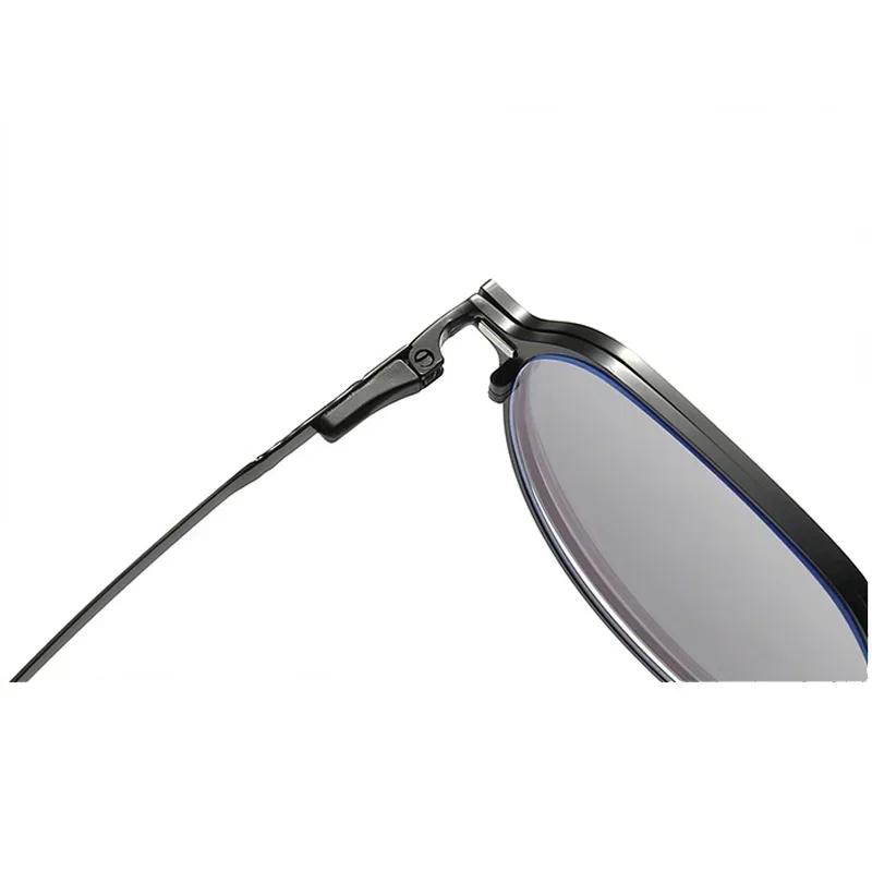 3 v 1 polarizované sluneční brýle pro muže s magnetickým klipem na brýle s kovovým rámem, optické dioptrické brýle s magnetickým klipem na brýle