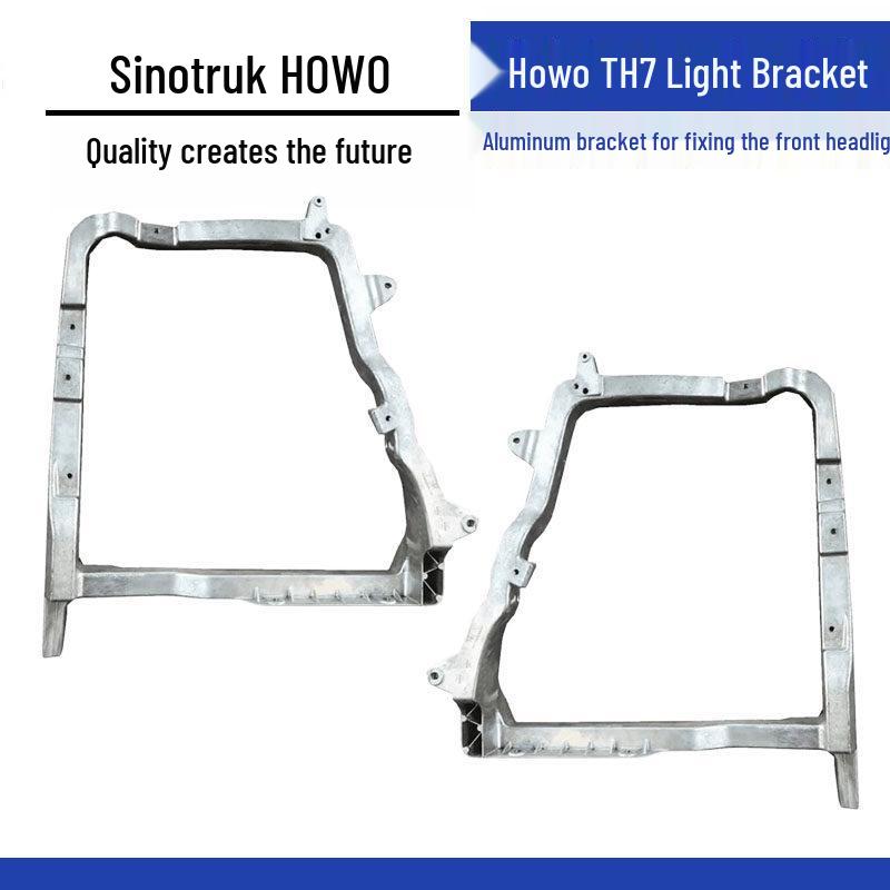 Compatible Aluminum Headlight Bracket for HOWO TH7, Model: WG9925931727/728 Right Passenger