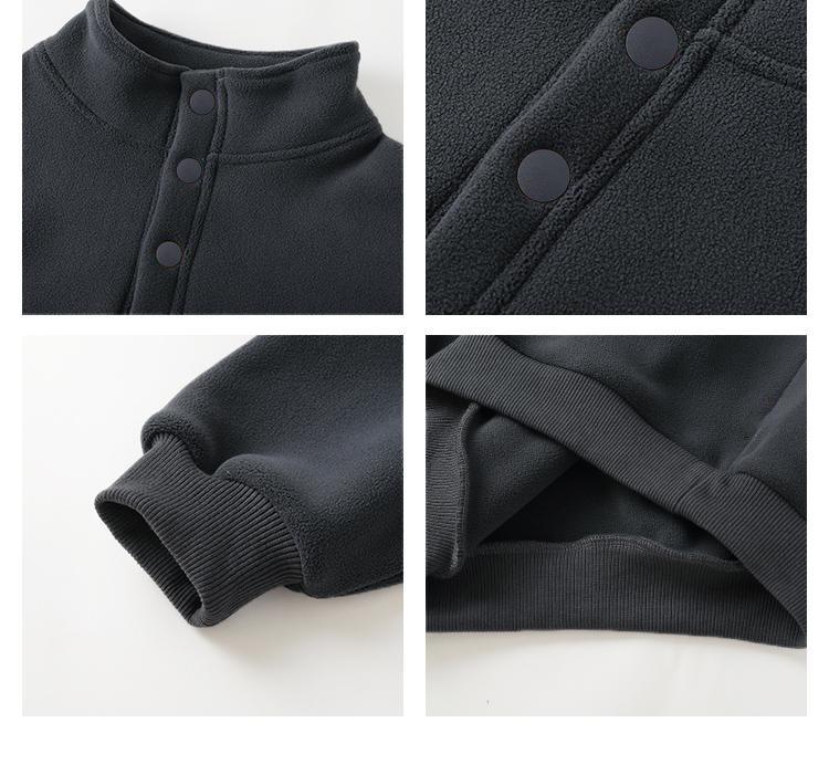 Children's Thick Coral Fleece Pullover Hoodie with Stand-up Collar for Autumn/Winter