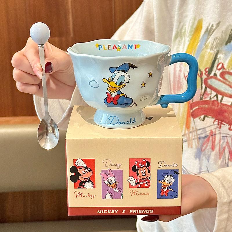 Genuine high-value children's water cup cute ceramic mug dormitory office coffee mug for girl's birthday gift