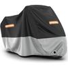 Favoto Motorcycle Cover Waterproof Outdoor - All Season Sun Protection With Lock-Holes Rain Snow Windproof Dustproof Universal Fit Motorbikes Vehicle