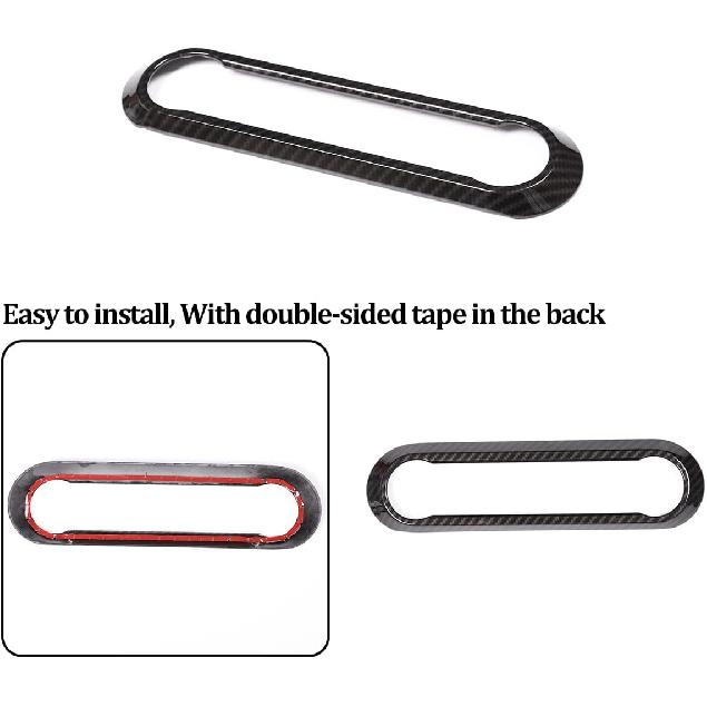 Carbon Fiber Style ABS for Alfa Romeo Giulia Stelvio 2016-2018 Car Center Air Conditioning Frame Cover Trim Auto Accessories