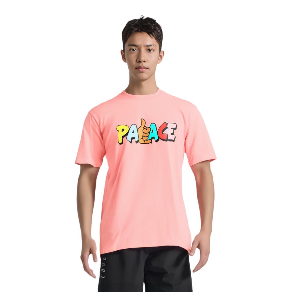 Palace Shitfaced Shaka T-Shirt Pink Unisex Tops P19TS147
