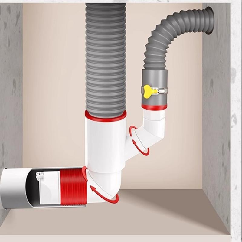 Sturdy Odor Resistant Rotating Drain Adapter Suitable for Various Installations Household Use Bathroom Accessory