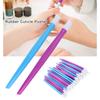 50pcs Rubber Tipped Nail Cleaner Plastic Handle Nail Cuticle Pusher Nail Art Salon Tool