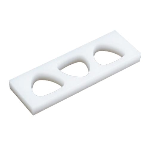 

Sumibe Techno Plastics Super Heat-Resistant Rice Ball Mold, Kanto Region, 3-Hole Large, KB3LO, White