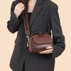 Versatile Retro Women Shoulder Bag PU Leather Large Capacity Messenger Handbag Luxury Cosmetic Bag