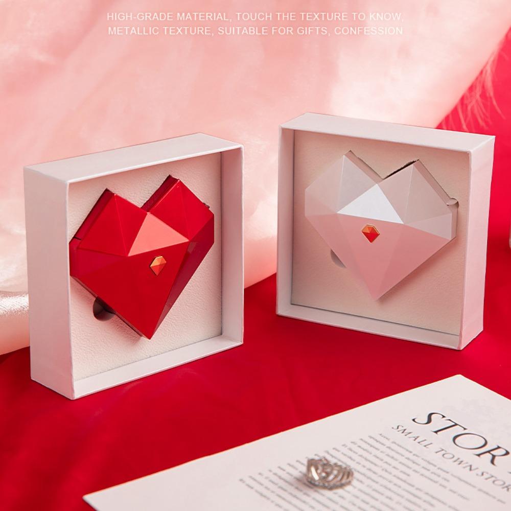 Waterproof Proposal Ring Box Elegant Auto Pop Up Jewelry Box Heart  Ring Box  Wedding
