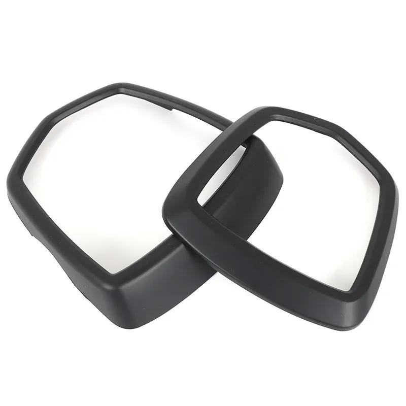 For Abarth 595 695 2017 + ABS Carbon fiber pattern Car front and rear  decorative circle Exterior decoration Accessories