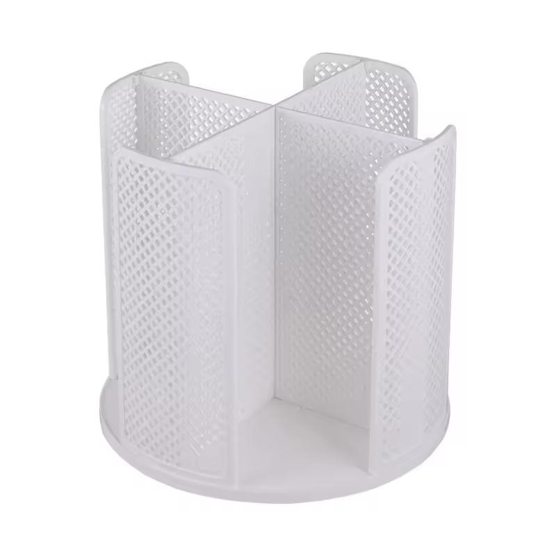Rotatable Plastic Cup Storage Organizer 360°Dispenser 4 Compartment Cups And Lids Holder Detachable Desktop Coffee Cup Dispenser белый