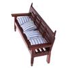 1:12 Miniature Furniture Doll House Wooden Sofa with 4 Pillows For Dolls Children Role Play Toy Dollhouse Miniature Furniture