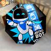 1 PC Automatic Folding Umbrella - ASTRO BOT Custom Name Pattern, Portable & Foldable Design with 8 Ribs, Christmas Birthday Gifts