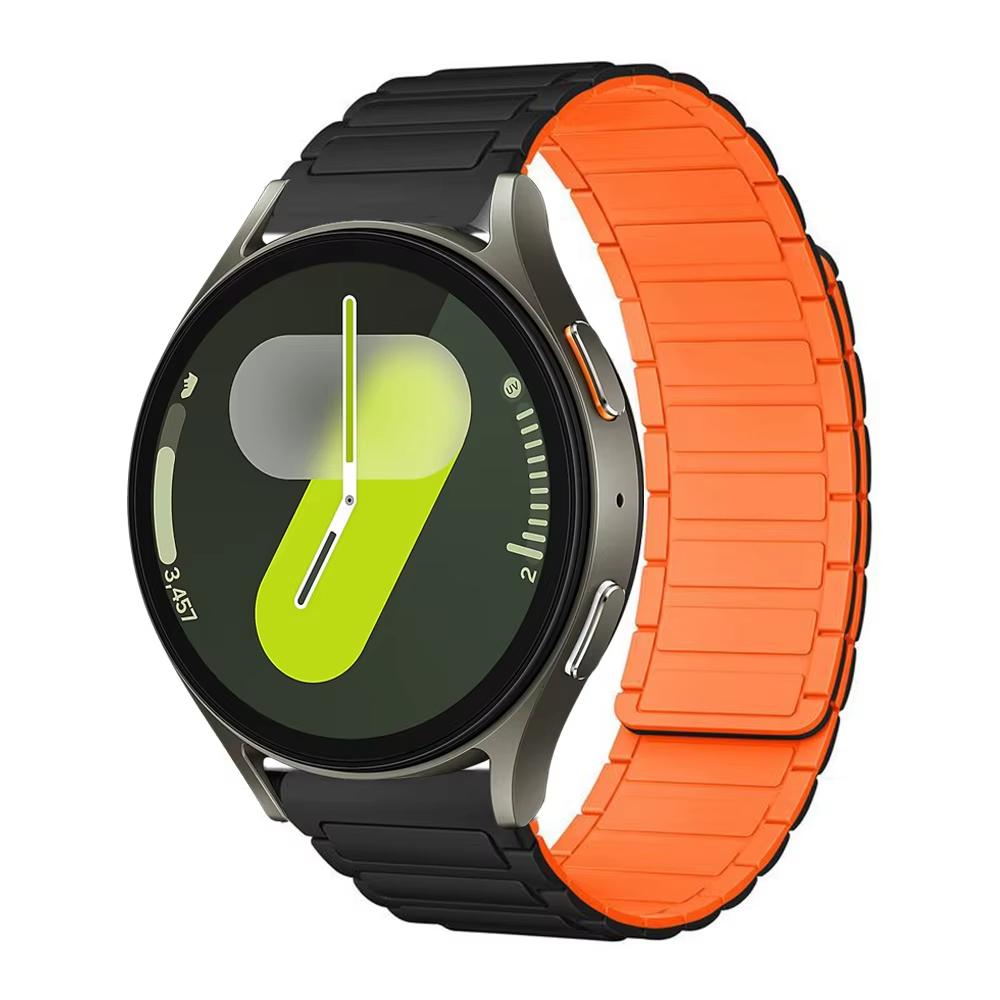 Magnetic silicone Band For Samsung Galaxy Watch 7 FE 6 4 classic 5pro Bracelet correa Huawei watch GT 6 5 4 pro 20mm 22mm straps