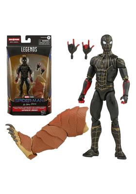 Hasbro Marvel Legends Series Movie No Way Black Gold Suit Action Figure F3019 Authentic Parts Included "Spider-Man Home" & Spider-Man 6-inch